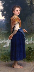 La niña de los gansos de William Adolphe Bouguereau
